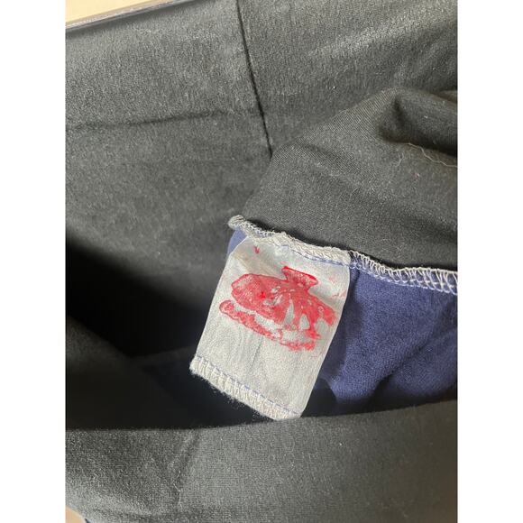 Vintage Patchwork Blue Floral Print Long Dress *Dimensions In Pictures - Picture 3 of 5